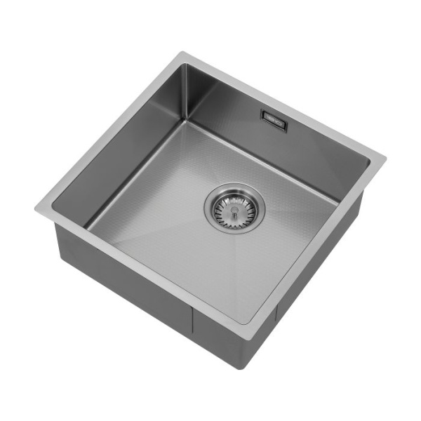 Hex Uno 400  Textured Kitchen Sink - Gunmetal